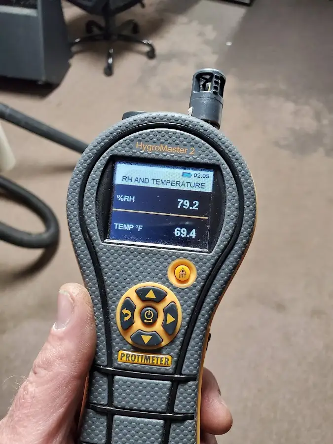Moisture meter humidity assessment for Mold Remediation & Removal in Cloverleaf