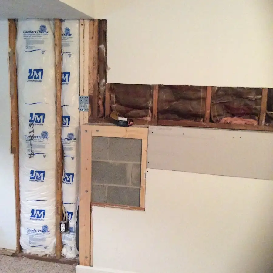 Wall insulation replacement during Contents Cleaning & Restoration in Cloverleaf